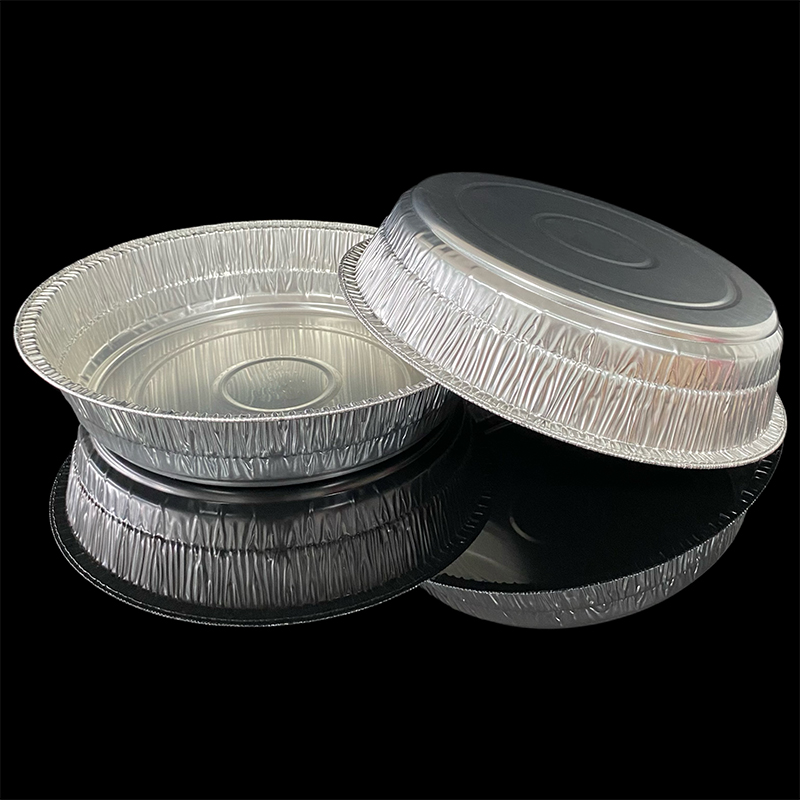 Manufacturers Wholesale 4300ml Capacity Aluminum Foil Box Disposable Round Thickened Takeaway Package Pre-Prepared Dishes Grilled Fish Aluminum Foil Lunch Box