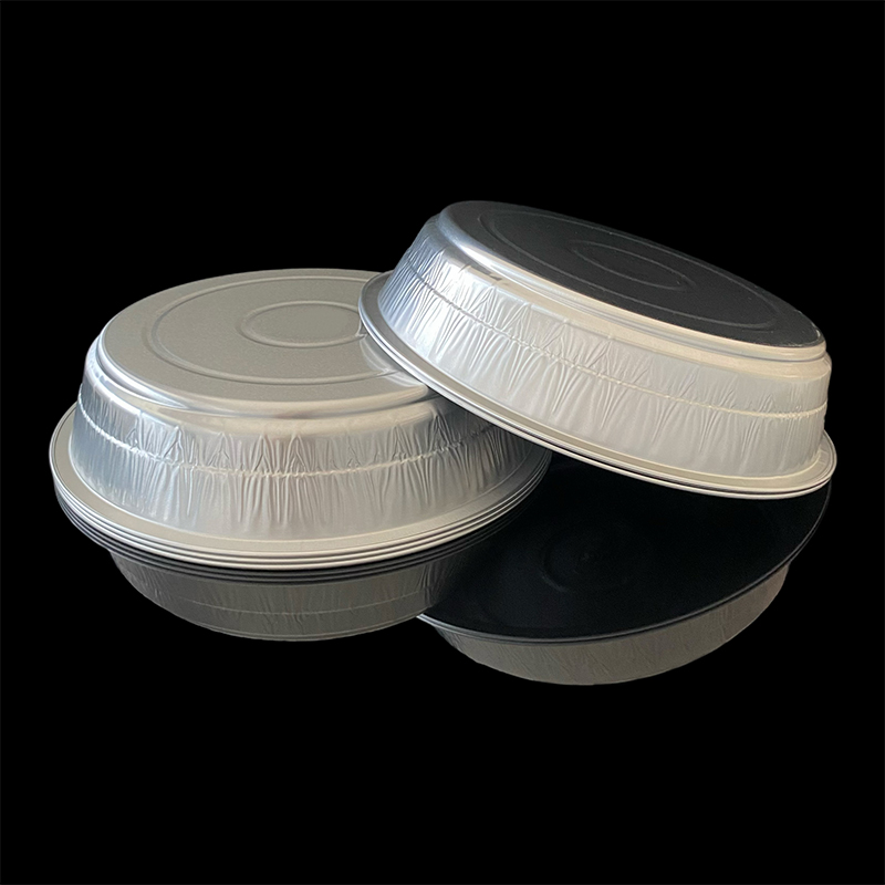 Manufacturers Wholesale 4300ml Capacity Aluminum Foil Box Disposable Round Thickened Takeaway Package Pre-Prepared Dishes Grilled Fish Aluminum Foil Lunch Box