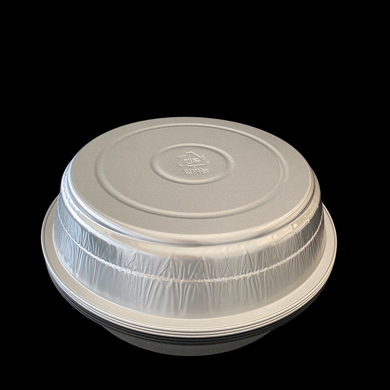 Manufacturers Wholesale 4300ml Capacity Aluminum Foil Box Disposable Round Thickened Takeaway Package Pre-Prepared Dishes Grilled Fish Aluminum Foil Lunch Box