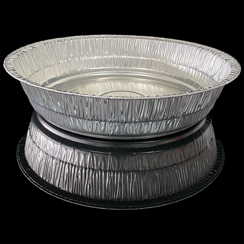 Manufacturers Wholesale 4300ml Capacity Aluminum Foil Box Disposable Round Thickened Takeaway Package Pre-Prepared Dishes Grilled Fish Aluminum Foil Lunch Box